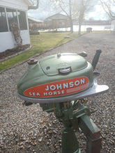 Load image into Gallery viewer, VINTAGE 1948 JOHNSON HD25 2.5HP DISPLAY OUTBOARD
