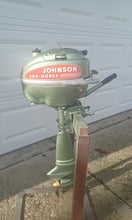 Load image into Gallery viewer, VINTAGE 1948 JOHNSON HD25 2.5HP DISPLAY OUTBOARD
